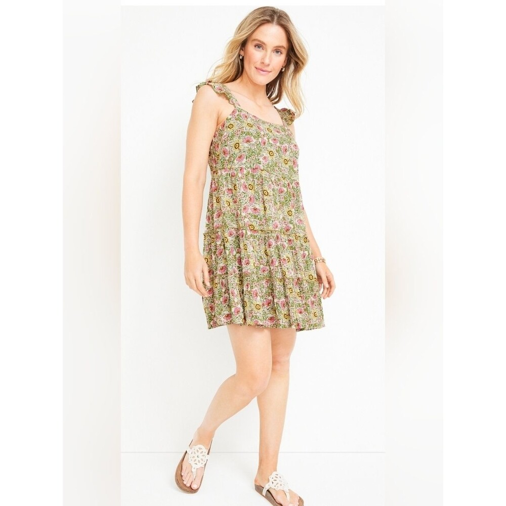 Maurices Ruffle Strap Portrait Back Mini Sundress size XL
